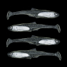 Віброхвіст Ripper Ukleja ZS 3,5" (9 cm) 4 шт сірий